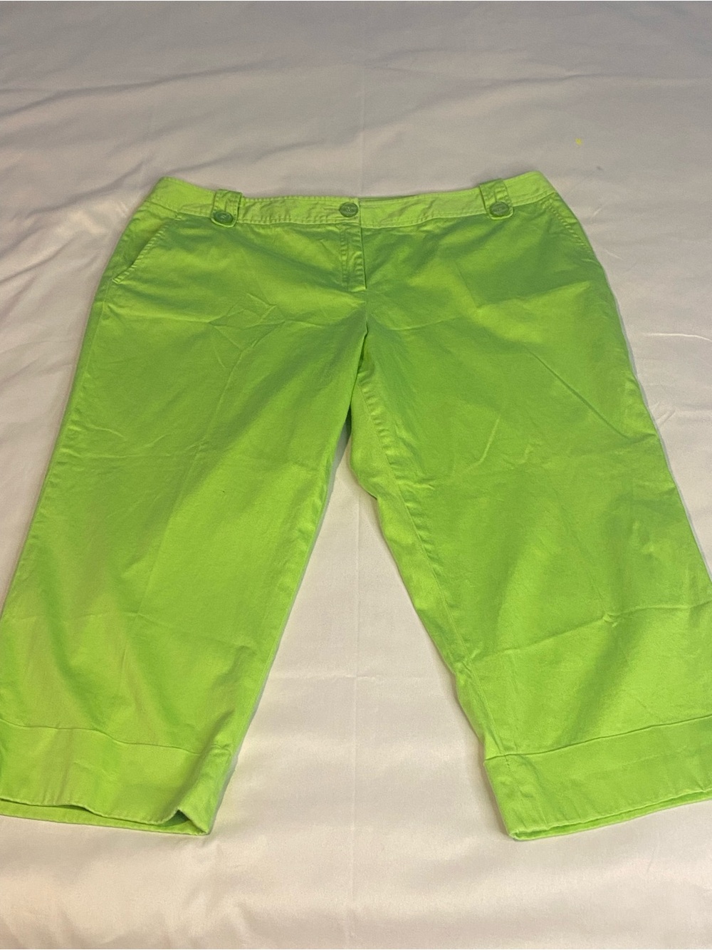 Green Women's Capri Pants